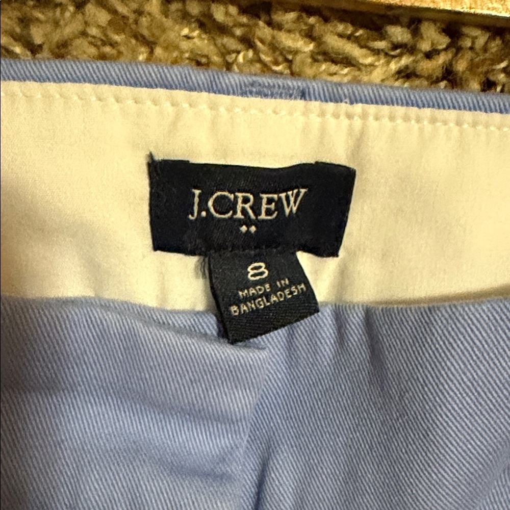 J. Crew Light Blue Cotton Chino Shorts - Picture 2 of 7